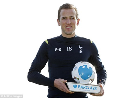 Harry Kane lần thứ hai liên tiếp xuất sắc nhất tháng